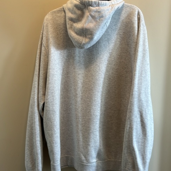 Nike Gray Hoodie with Black & White Nike Swoosh Logo and Front Pocket - Picture 5 of 8